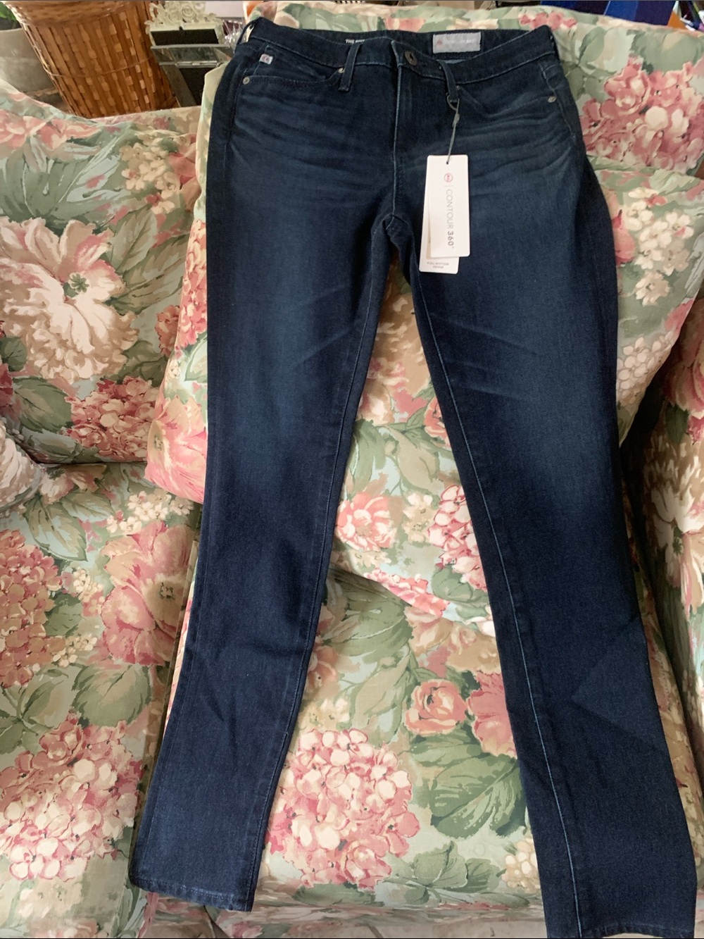 AG Adriano Goldschmmied Dark Blue Skinny Jeans NWT Size 24
